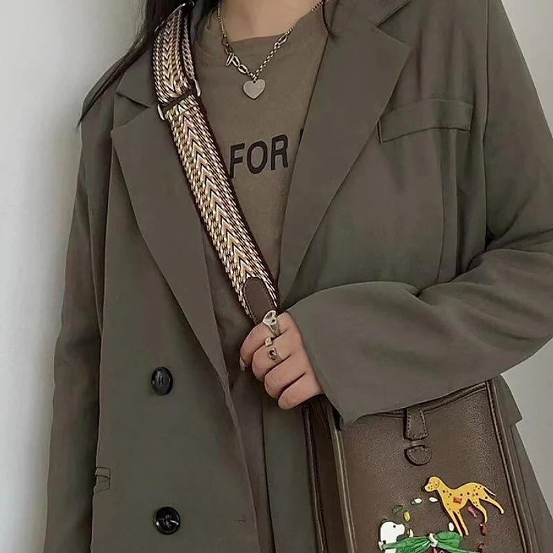 Handmade shoulder straps, suitable for Hermes Evelyne bags, Kelly bags, and Herbag women's shoulder straps